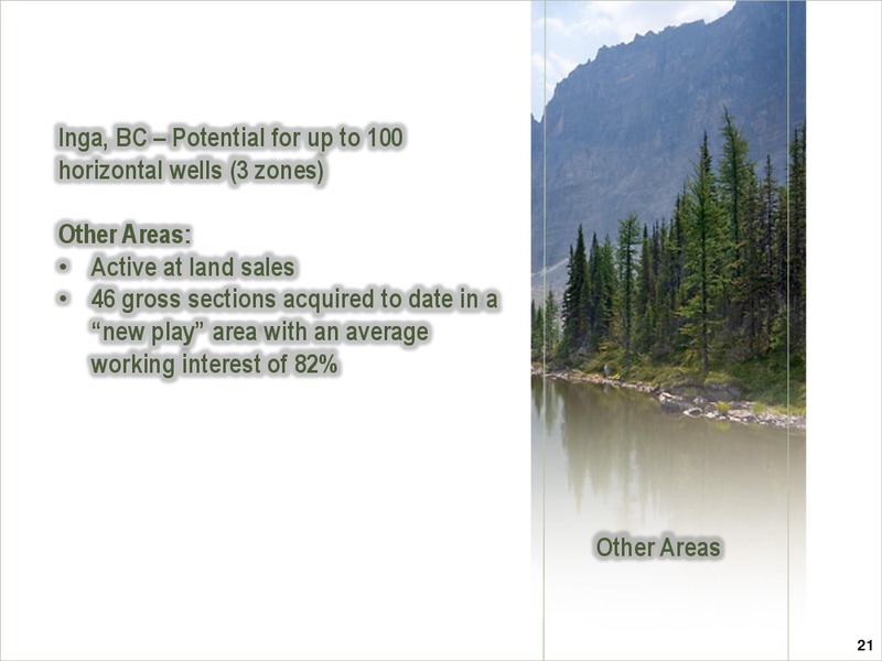 CORPORATE PRESENTATION – Yoho Resources Inc. – slide 18