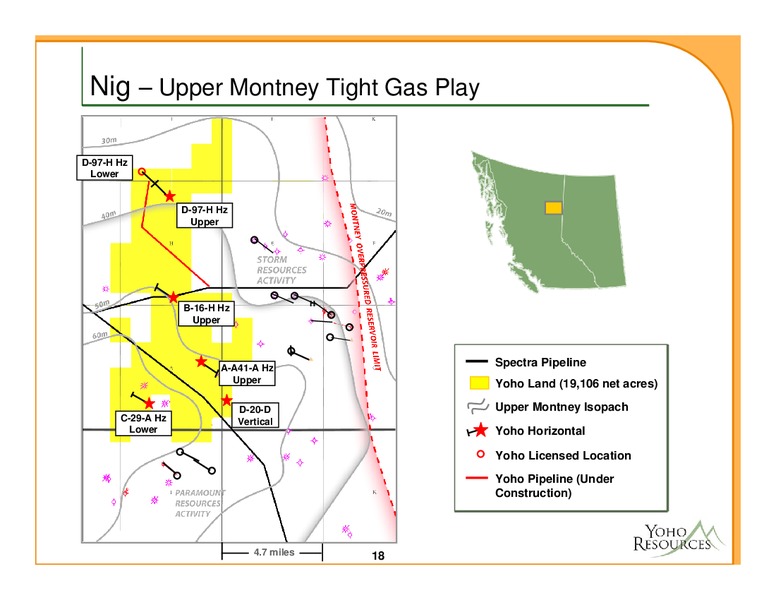 NOVEMBER 2012 CORPORATE PRESENTATION – Yoho Resources Inc. – slide 18