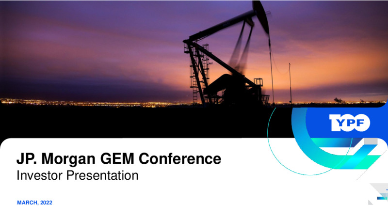 JP Morgan GEM Conference Investor Presentation – YPF – slide 1