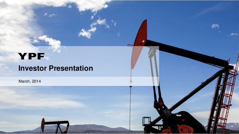 Investor Presentation – YPF S.A. – slide 23