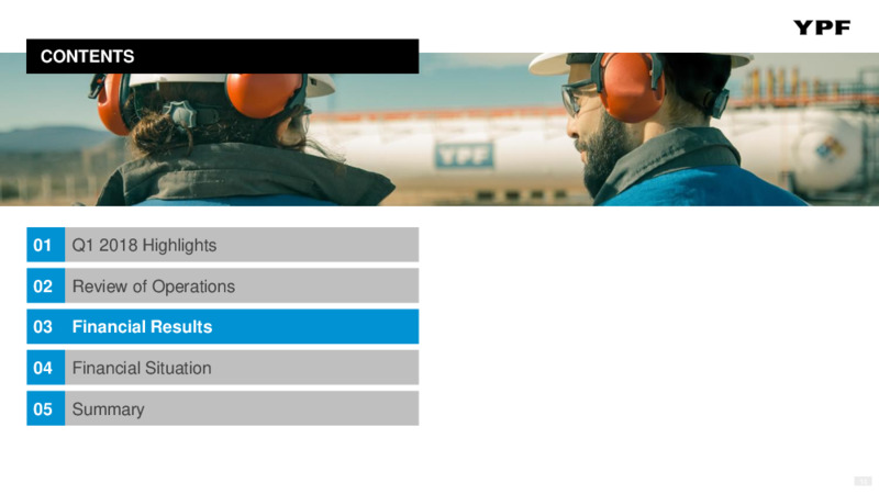 First Quarter 2018 Earnings Presentation – YPF – slide 13