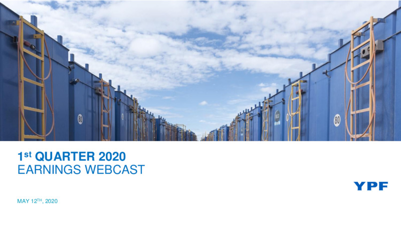 First Quarter 2020 Earnings Presentation – YPF – slide 1