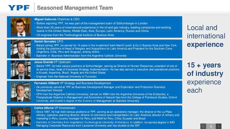 Investor Presentation – YPF S.A. – slide 7