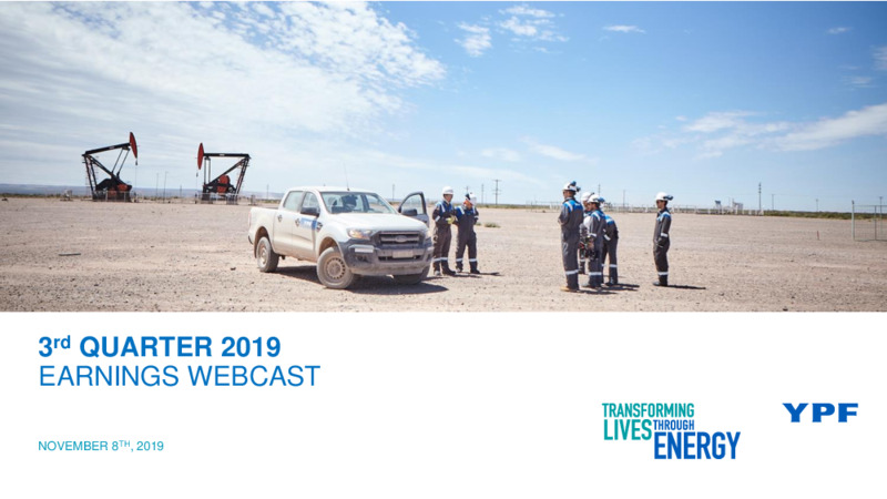 Third Quarter 2019 Earnings Presentation – YPF – slide 1