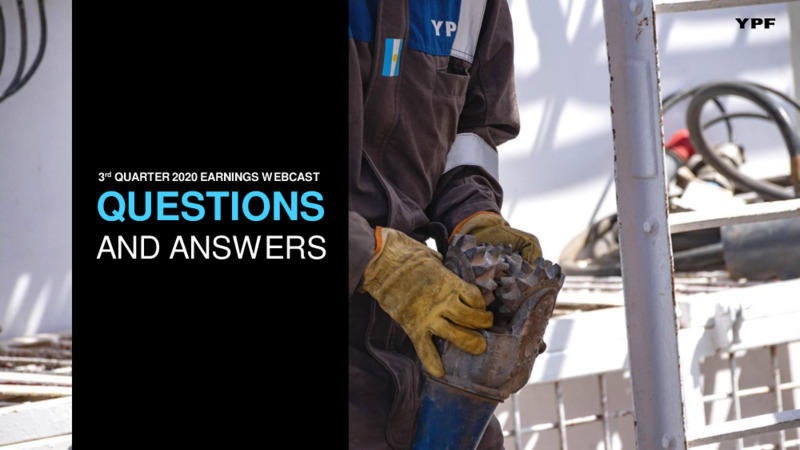 Third Quarter 2020 Earnings Presentation – YPF – slide 10