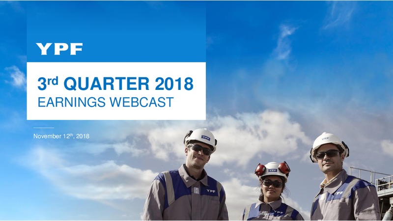 3Q 2018 Earnings – YPF – slide 1