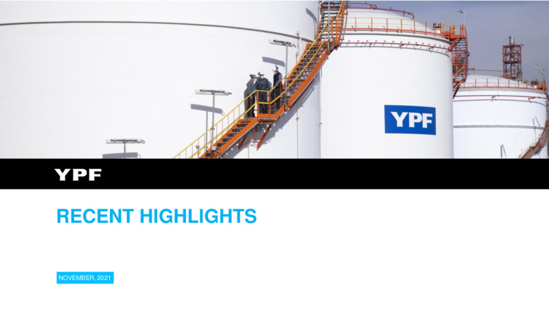 Recent Highlights Presentation – YPF – slide 1