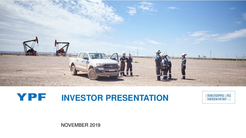 DECEMBER 2019 INVESTOR PRESENTATION – YPF – slide 1