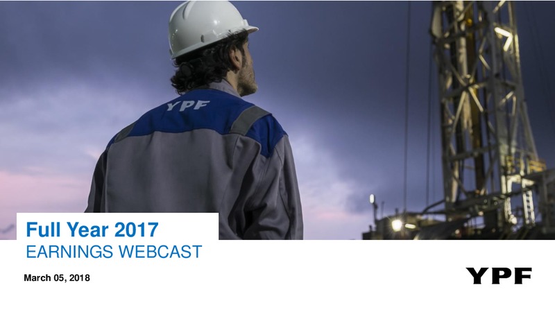 Full Year 2017 Earnings Presentation – YPF S.A. – slide 1