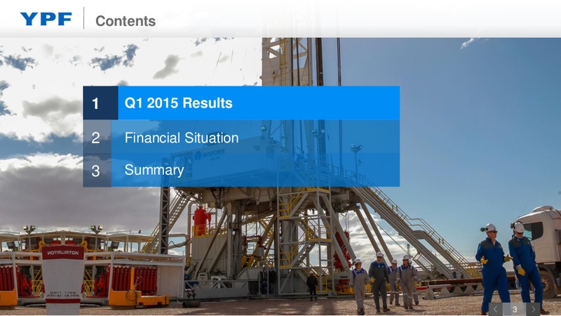 Q1 2015 EARNINGS CALL – YPF S.A. – slide 2