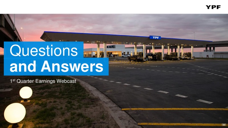 First Quarter 2017 Earnings Webcast – YPF S.A. – slide 21