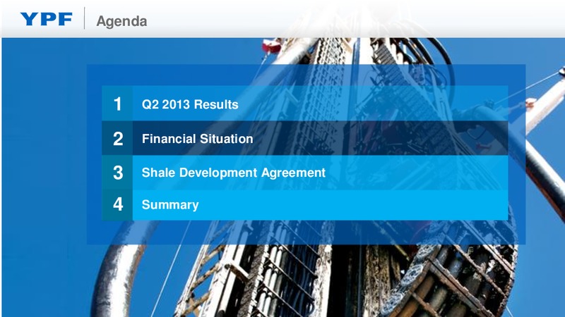 Q2 2013 EARNINGS CALL – YPF S.A. – slide 13