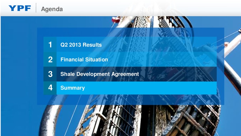 Q2 2013 EARNINGS CALL – YPF S.A. – slide 15