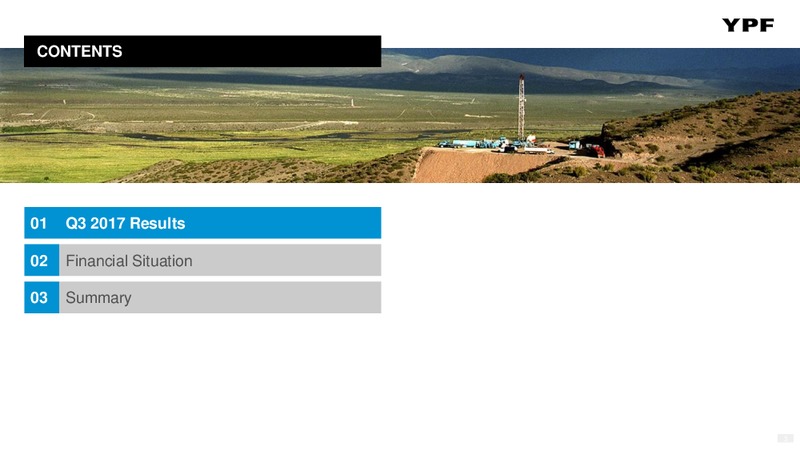Q3 2017 – YPF S.A. – slide 2
