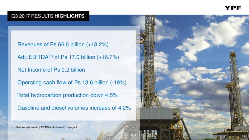 Q3 2017 – YPF S.A. – slide 3