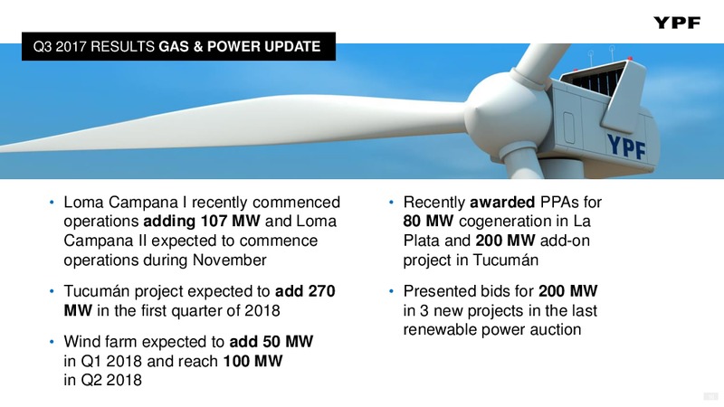 Q3 2017 – YPF S.A. – slide 15