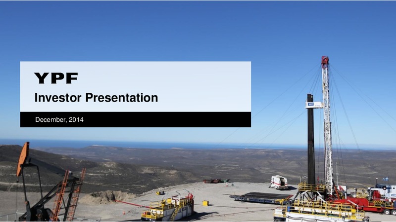 December 2014 Investor Presentation – YPF S.A. – slide 1