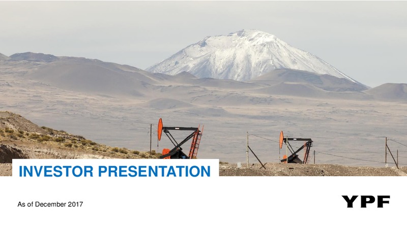 December 2017 Investor Presentation – YPF S.A. – slide 1