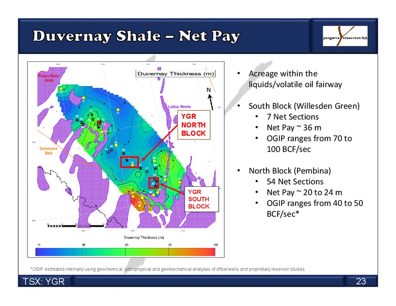 May 2015 Corporate Presentation – Yangarra Resources Ltd. – slide 23