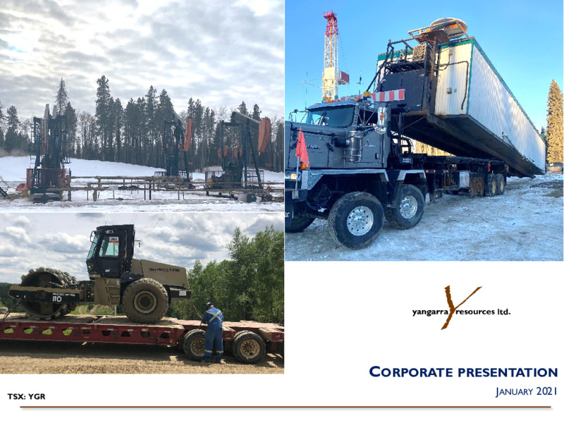 January 2021 Corporate Presentation – Yangarra Resources Ltd. – slide 1