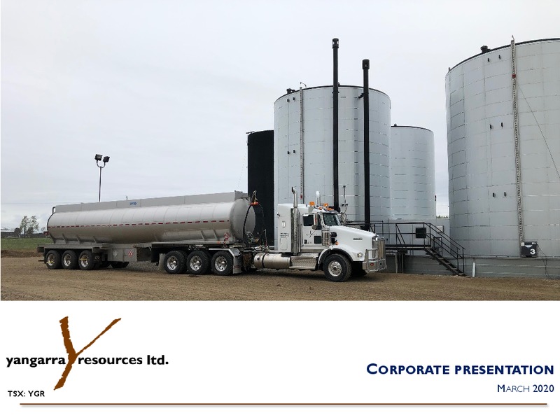 March 2020 Investor Presentation – Yangarra Resources Ltd. – slide 1