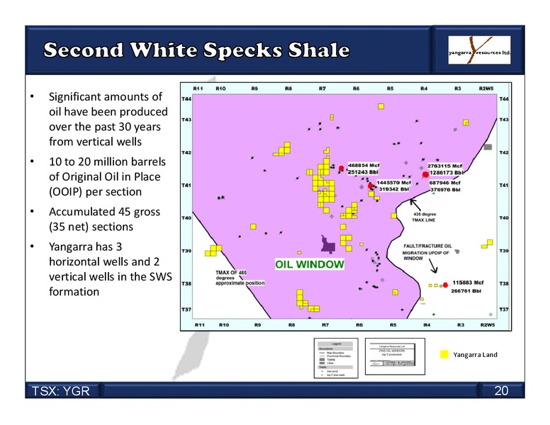 MAY 2015 CORPORATE PRESENTATION – Yangarra Resources Ltd. – slide 20