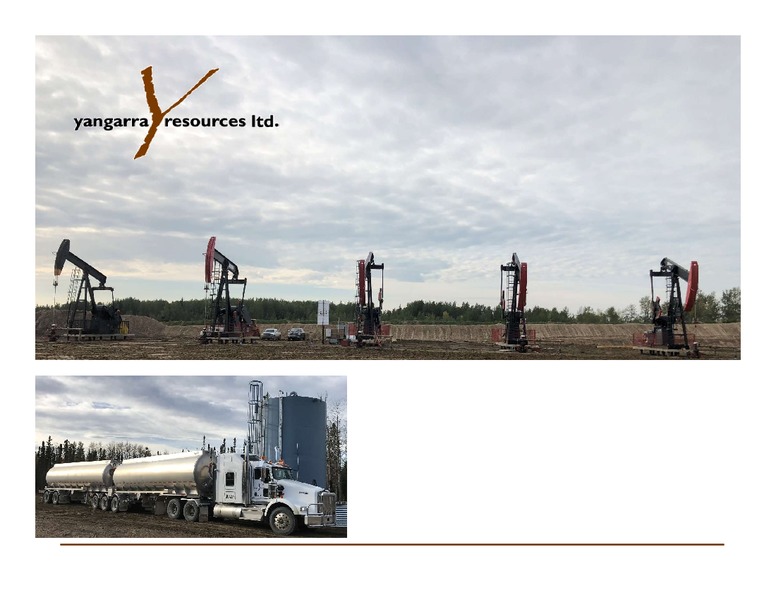 November 2019 Investor Presentation – Yangarra Resources Ltd. – slide 1