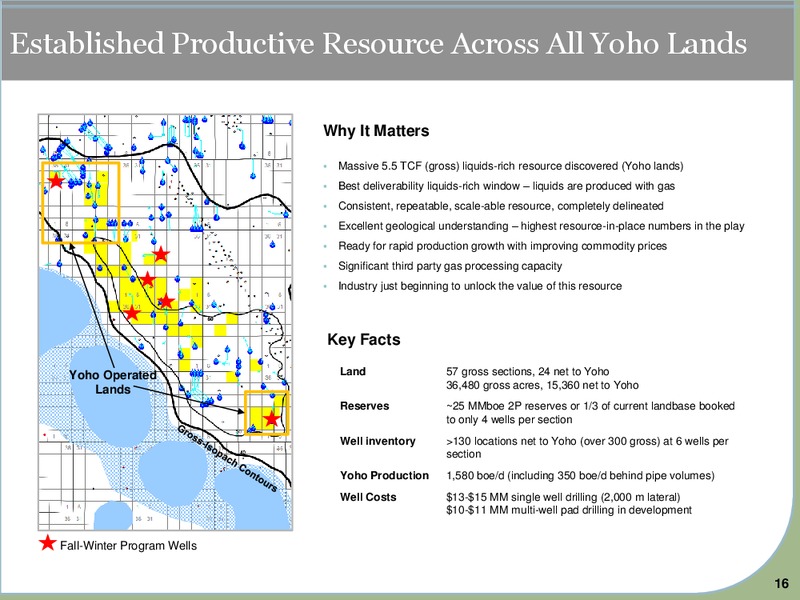 July 2015 Investor Presentation – Yoho Resources Inc. – slide 14