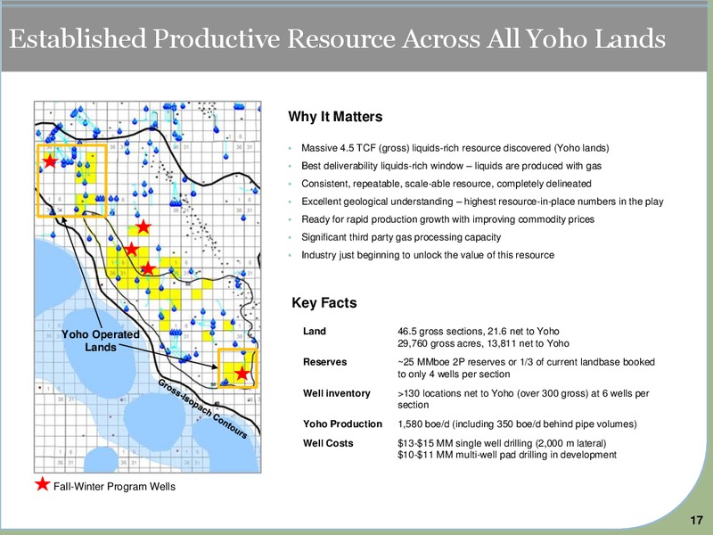 September 2015 Investor Presentation – Yoho Resources Inc. – slide 15