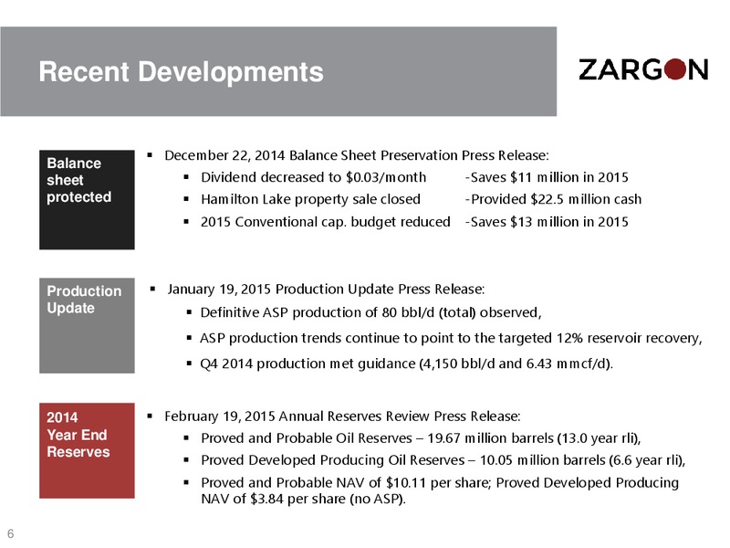 CORPORATE PRESENTATION – Zargon Oil & Gas Ltd – slide 5
