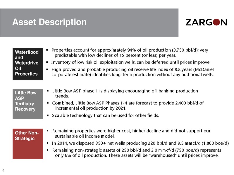 CORPORATE PRESENTATION – Zargon Oil & Gas Ltd – slide 3