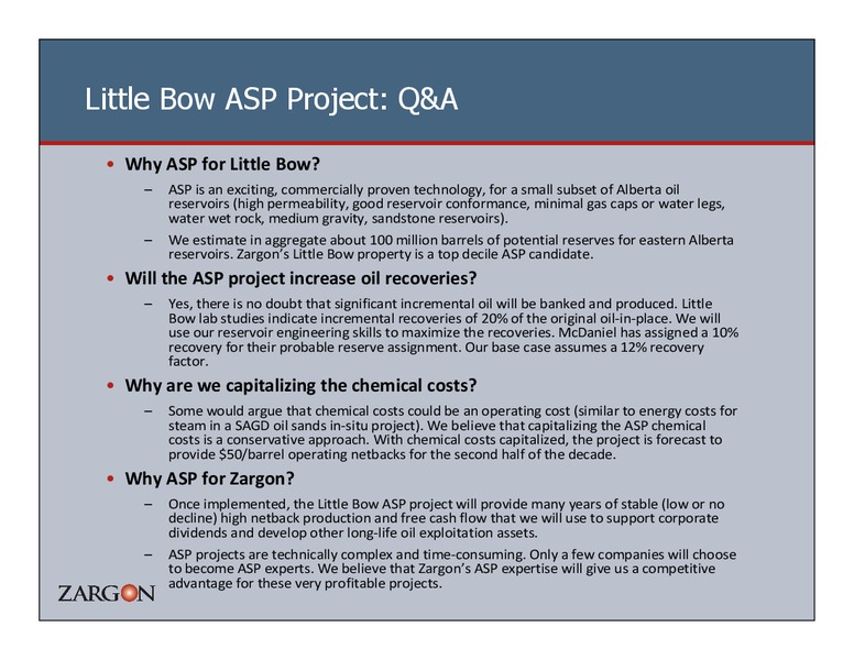 PETERS & COMPANY LTD 2012 NORTH AMERICAN OIL & GAS CONFERENCE – Zargon Oil & Gas Ltd – slide 27