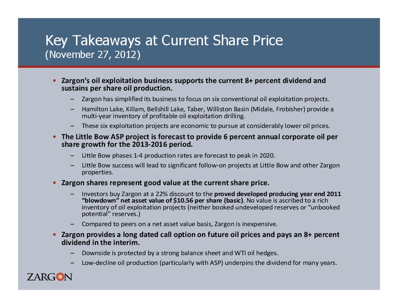 23RD ANNUAL CAPP INVESTMENT SYMPOSIUM – Zargon Oil & Gas Ltd – slide 65