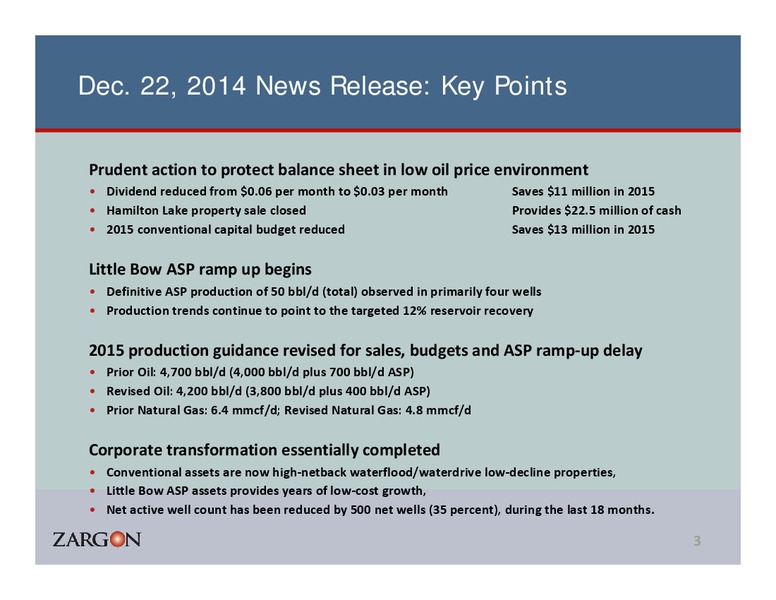 Corporate Presentation – Zargon Oil & Gas Ltd – slide 2