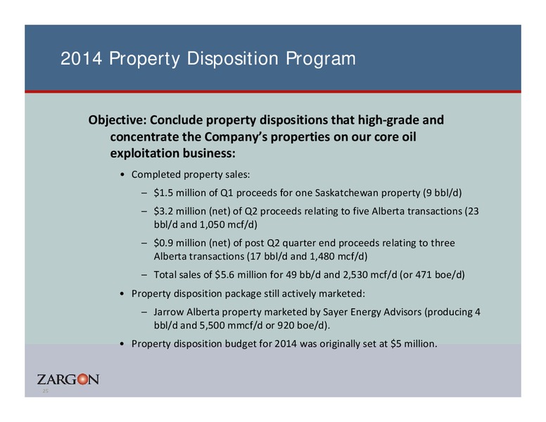 Coporate Presentation – Zargon Oil & Gas Ltd – slide 24
