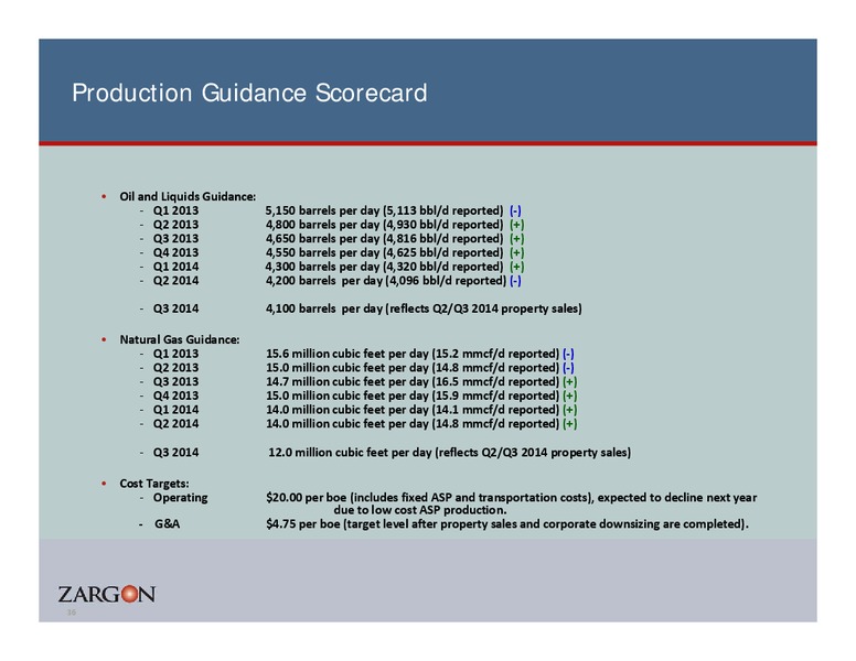 Coporate Presentation – Zargon Oil & Gas Ltd – slide 35