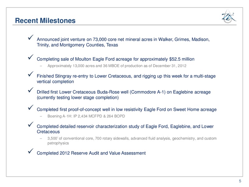 2013 IPAA OGIS – Zaza Energy Corp – slide 4
