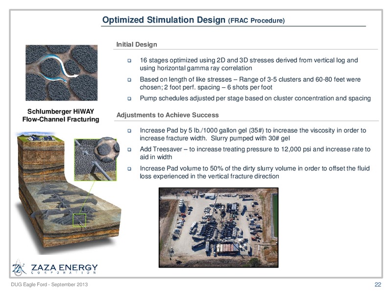 DUG EAGLEFORD – Zaza Energy Corp – slide 21