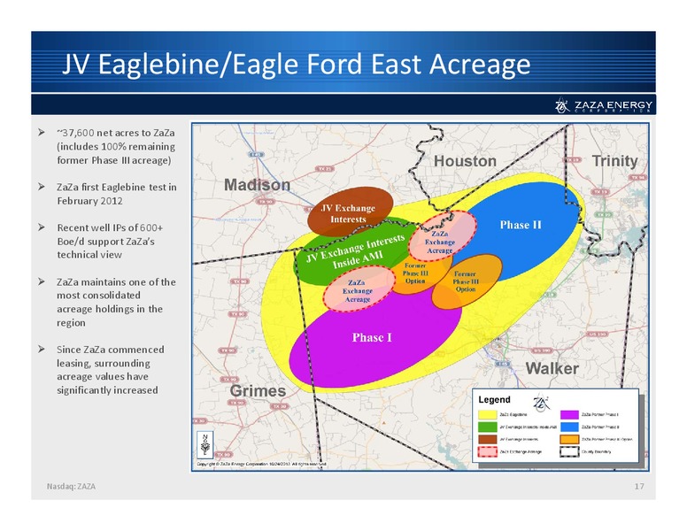 Investor Presentation – Zaza Energy Corp – slide 16