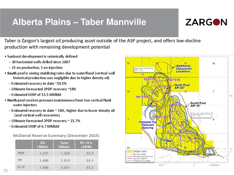 January 2017 Corporate Presentation – Zargon Oil & Gas Ltd – slide 11