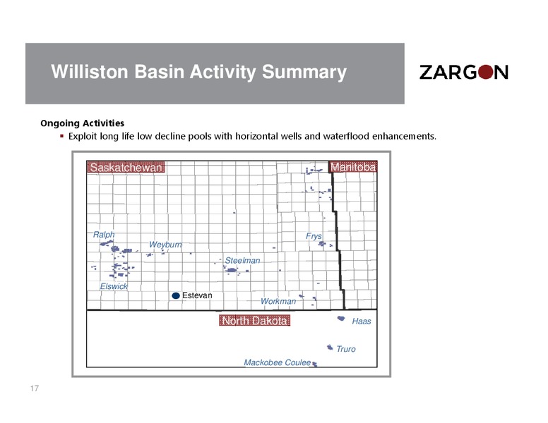 August 2015 Corporate Presentation – Zargon Oil & Gas Ltd – slide 16