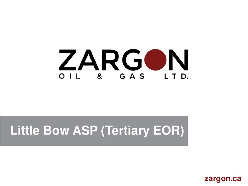 September 2016 Corporate Presentation – Zargon Oil & Gas Ltd – slide 12