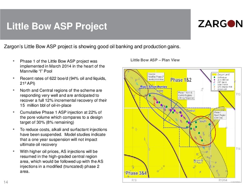 September 2016 Corporate Presentation – Zargon Oil & Gas Ltd – slide 13