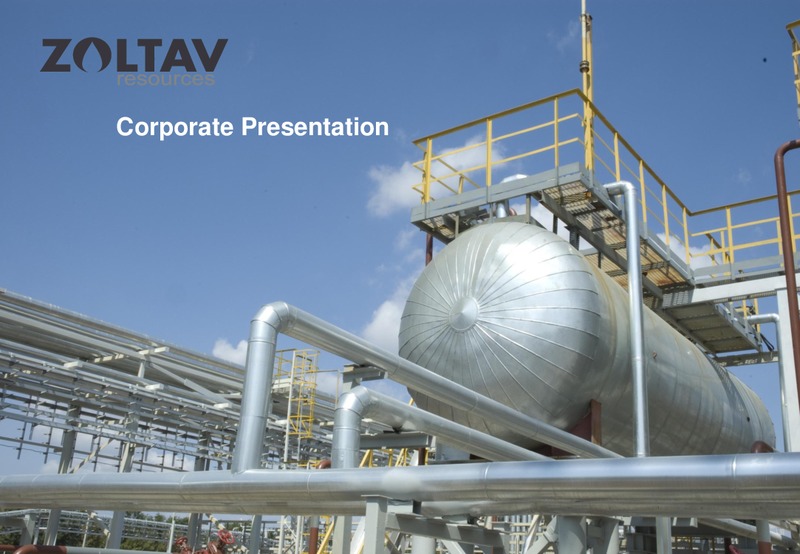 August 2015 Investor Presentation – Zoltav Resources, Inc. – slide 1