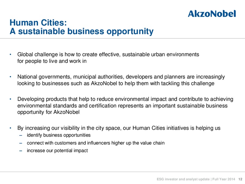 May 2015 Investor Presentation – Akzo Nobel – slide 12