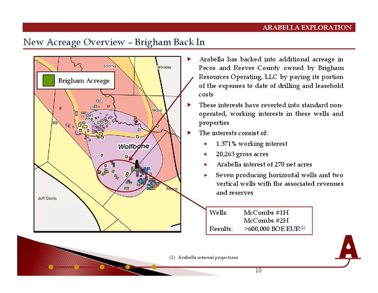 May 2015 Corporate Presentation – Arabella Exploration Inc. – slide 9
