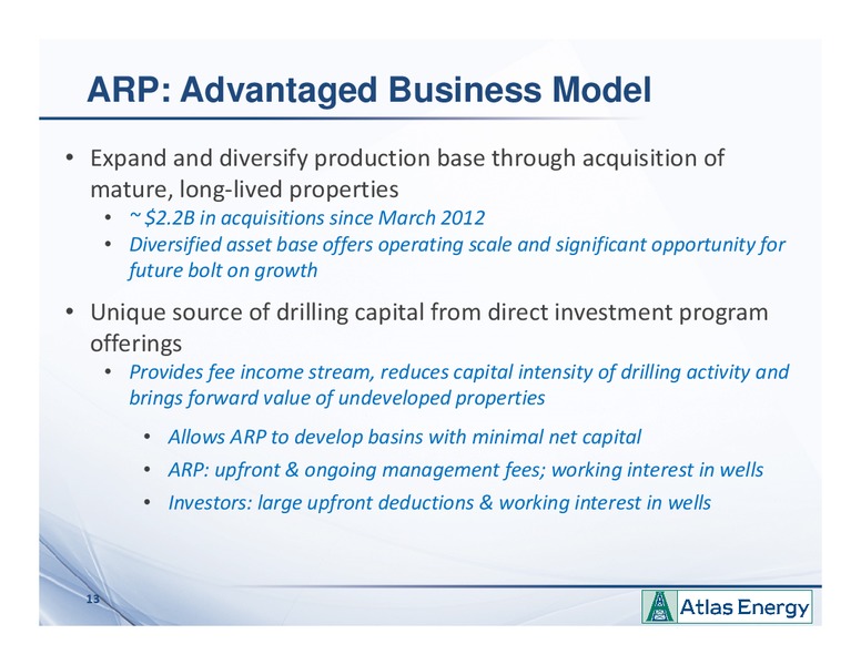 NAPTP MLP Investor Conference – Atlas Energy, L.P – slide 12