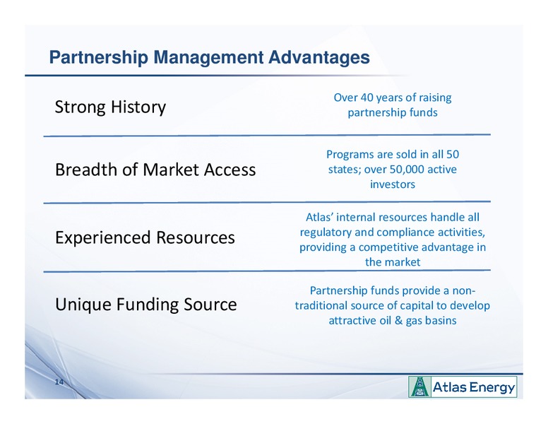NAPTP MLP Investor Conference – Atlas Energy, L.P – slide 13