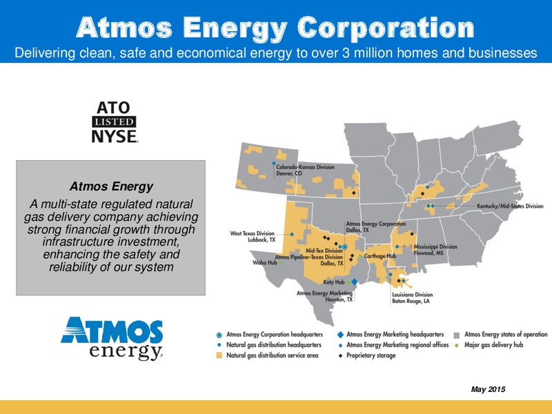 May 2015 Corporate Presentation – Atmos Energy – slide 1