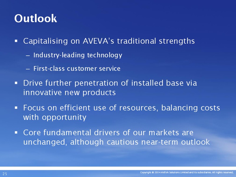 May 2015 Investor Presentation – Aveva – slide 24